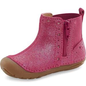 Stride Rite Unisex-Child Sm Agnes 2.0 Fashion Boot Size 3M Premium Leather Shoes